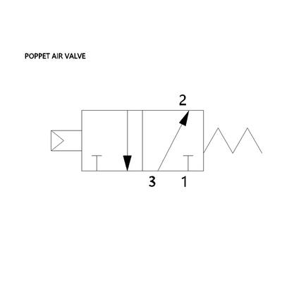 G227A2PP3014A00 NUMATICS/AVENTICS AIR PILOTED POPPET VALVE<BR>227 SERIES 3/2 NO 3/8" G , EXT PILOT